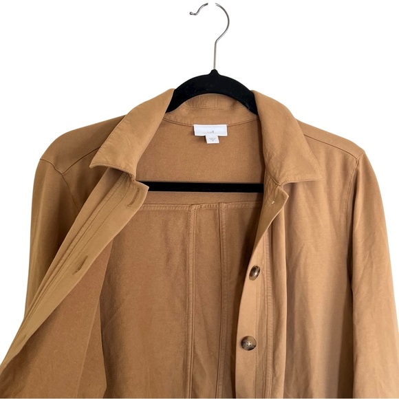 J Jill Tan Knit Modern Barn Jacket Medium - Picture 8 of 12